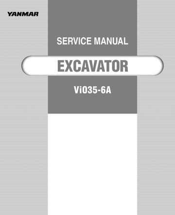 YANMAR ViO35 - 6A MINI EXCAVATOR