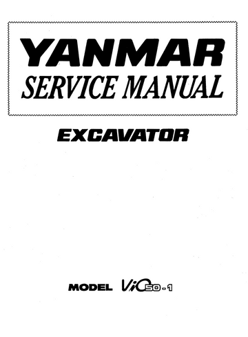 YANMAR ViO50 CRAWLER EXCAVATOR