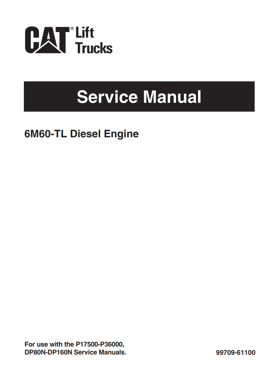 MITSUBISHI 6M60-TL INDUSTRIAL DISEL ENGINE MANUAL