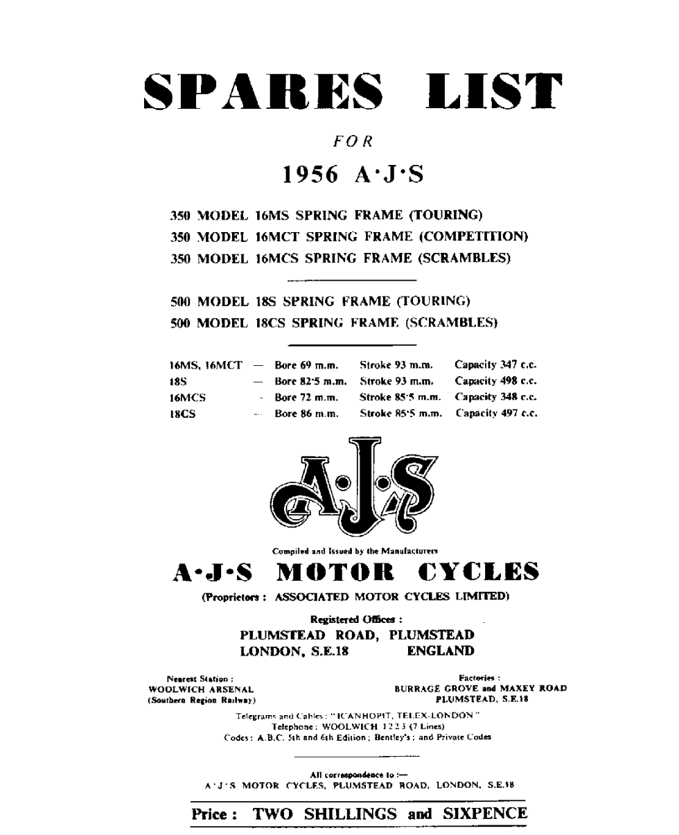 AJS & MATCHLESS NORTON 1915-1976 MOTORBIKE