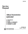 ALLISON TRANSMISSION HT 700 740 747 750 754 SERIES