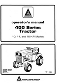 ALLIS CHALMERS 400 SERIES OPERATOR MANUAL