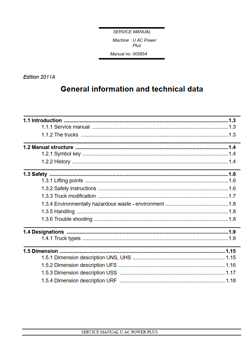 ATLET U AC POWER PLUS REACH TRUCK