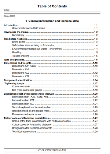 ATLET X 90 SERIES RECH TRUCK