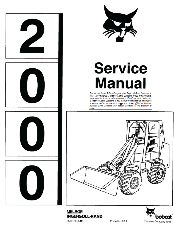 BOBCAT 2000 ARTICULATED WHEEL LOADER