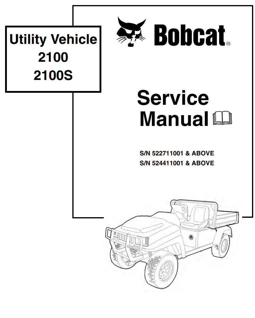 BOBCAT 2100 2100S UTILITY VEHICLE