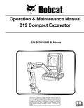 BOBCAT 319 OPERATOR MANUAL