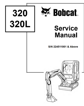 BOBCAT 320 320L COMPACT MINI EXCAVATOR