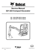 BOBCAT 321 - 323 COMPACT EXCAVATOR TRACTOR