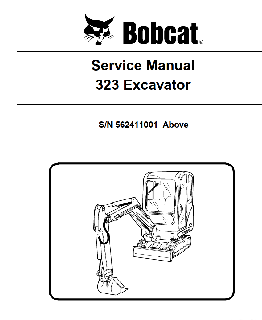 BOBCAT 323 COMPACT MINI EXCAVATOR