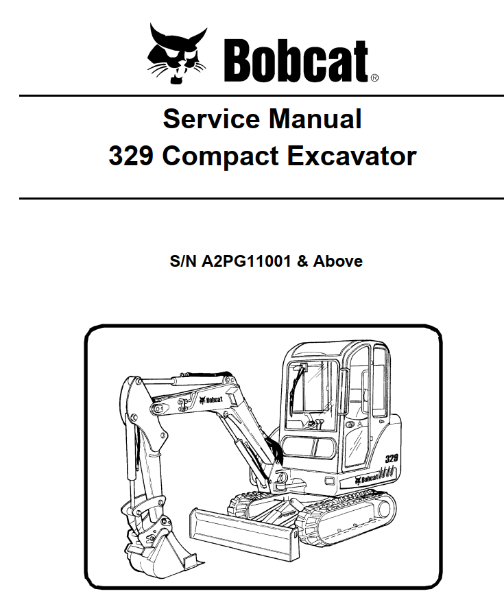 BOBCAT 329 COMPACT MINI EXCAVATOR