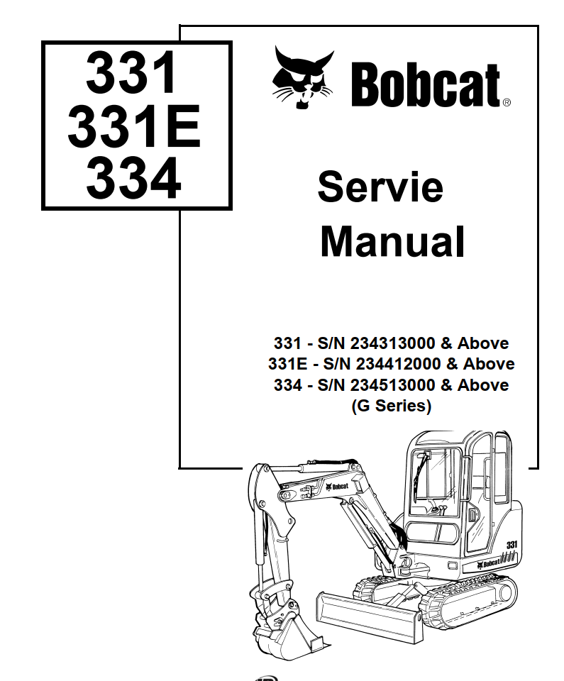 BOBCAT 325 328 EXCAVATOR