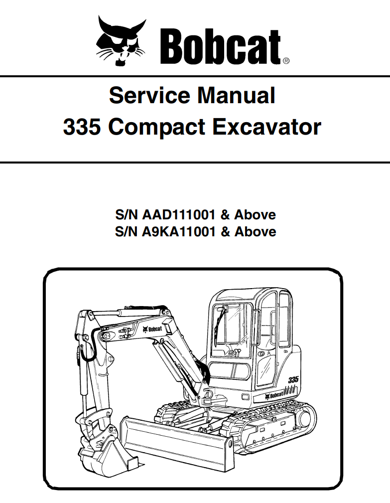 BOBCAT 335 COMPACT MINI EXCAVATOR