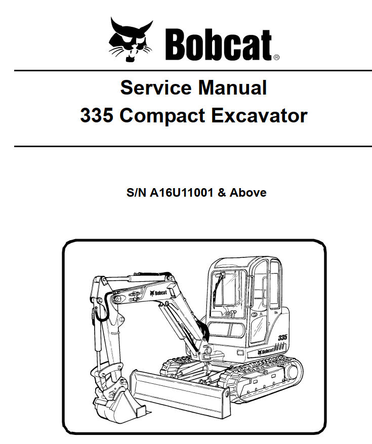 BOBCAT 335 COMPACT MINI EXCAVATOR