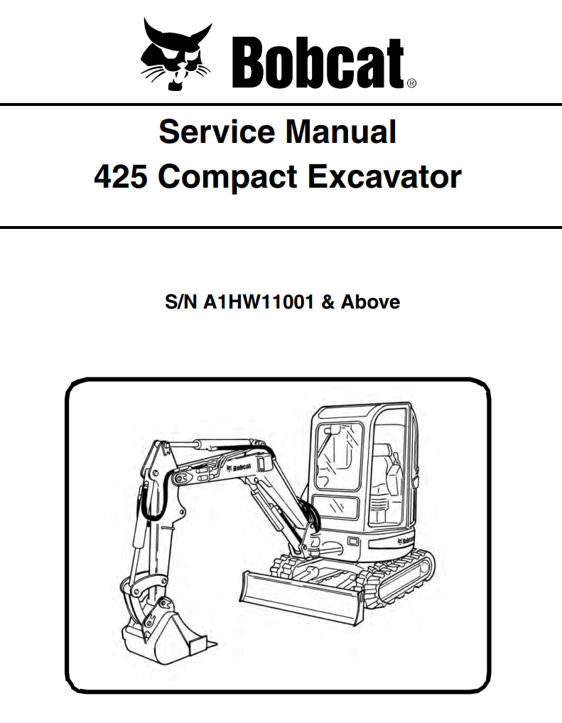 BOBCAT 425 COMPACT EXCAVATOR