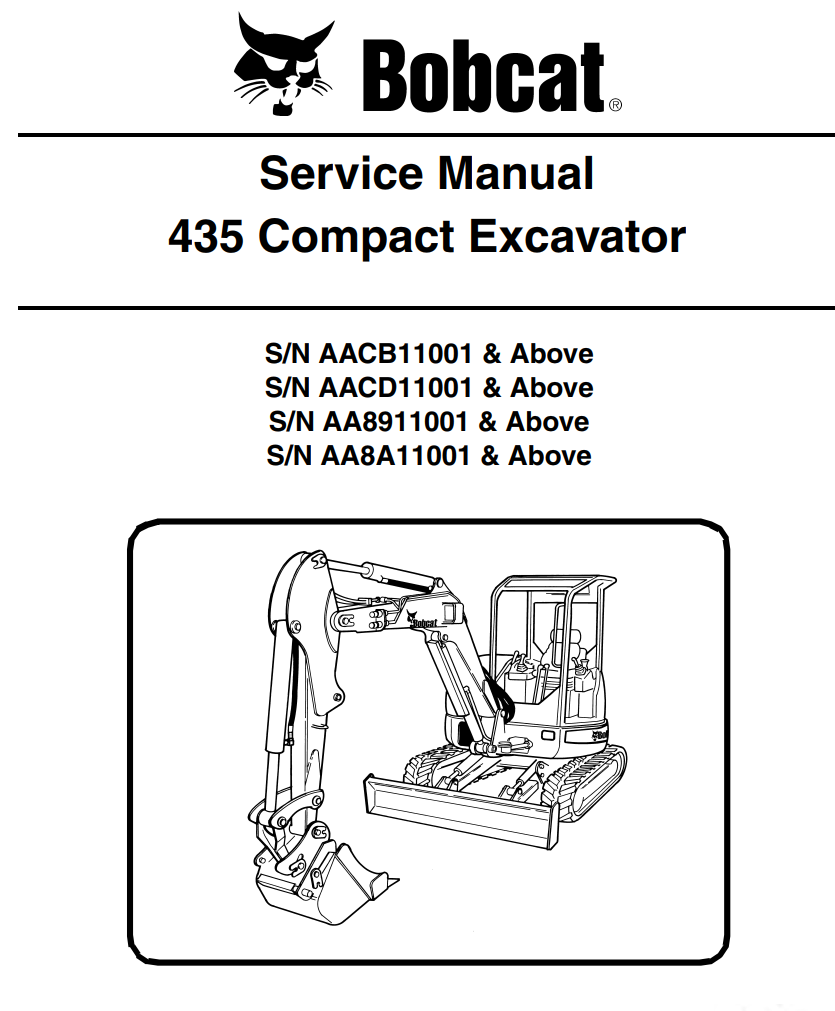 BOBCAT 435 MINI EXCAVATOR