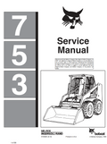 BOBCAT 753 SKID STEER LOADER FORKLIFT