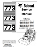BOBCAT 773, 773 HIGH FLOW TURBO G SERIES EXCAVATOR