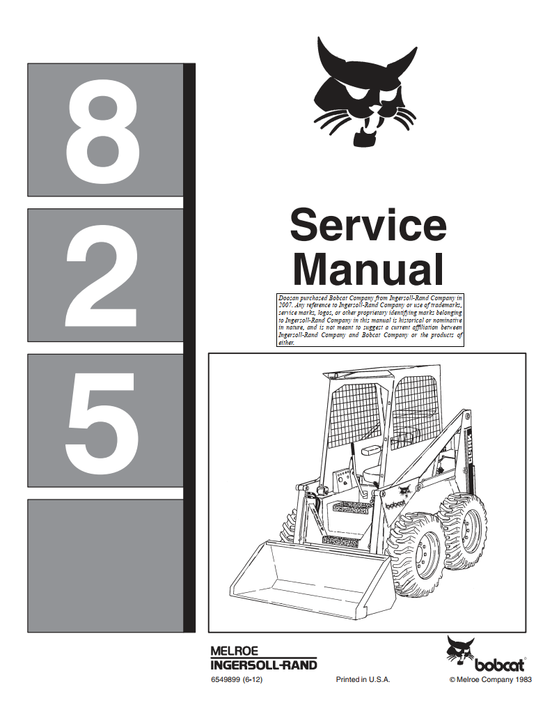 BOBCAT 825 SKID STEER LOADER