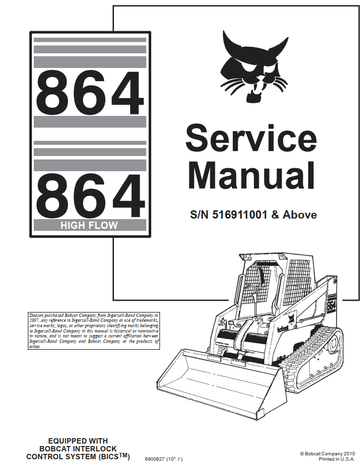 BOBCAT 864 864 HIGH FLOW BICS SKID LOADER