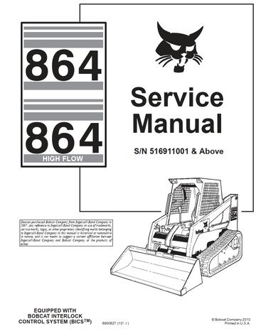 BOBCAT 864 864 HIGH FLOW BICS SKID LOADER