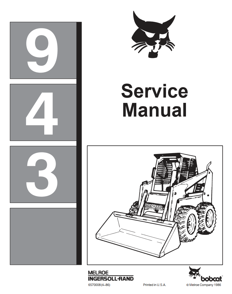 BOBCAT 943 SKID STEER LOADER