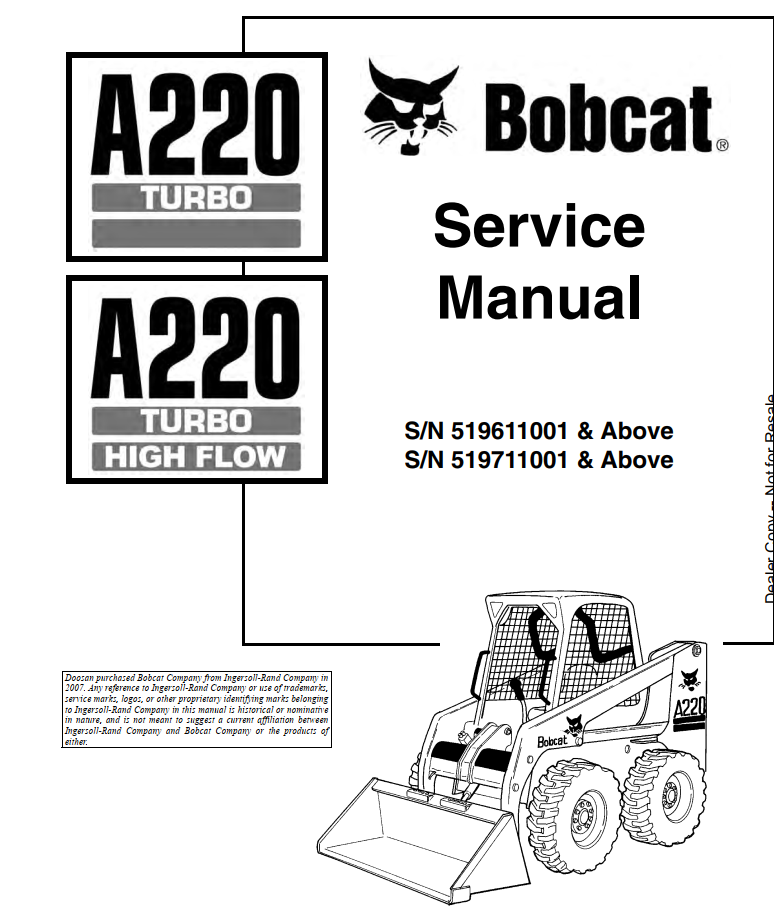 BOBCAT A220 TURBO, TURBO HIGH FLOW LOADER
