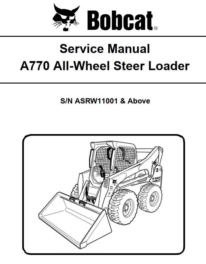 BOBCAT A770 ALL WHEEL SKID STEER LOADER