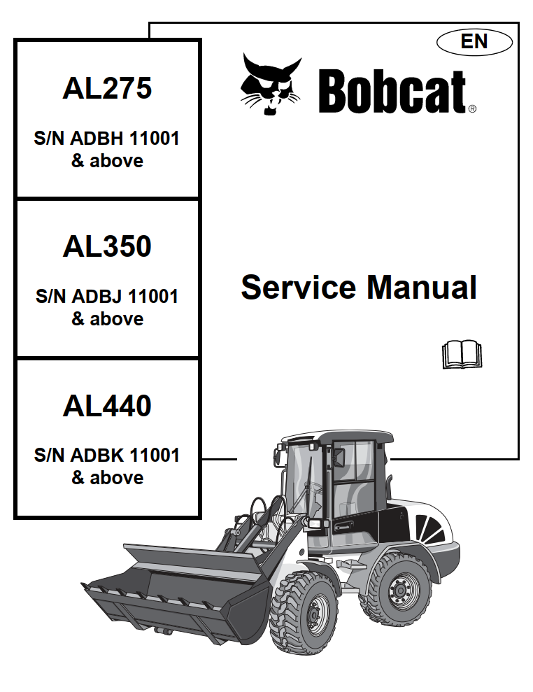 BOBCAT AL275 AL350 AL440 ARTICULATED WHEEL LOADER