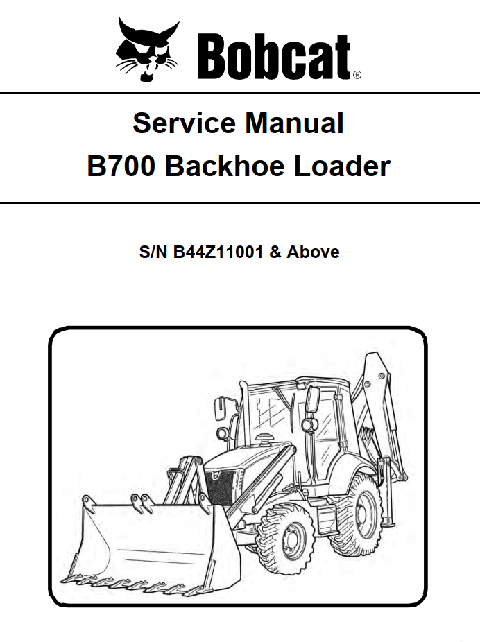 BOBCAT B700 BACKHOE LOADER