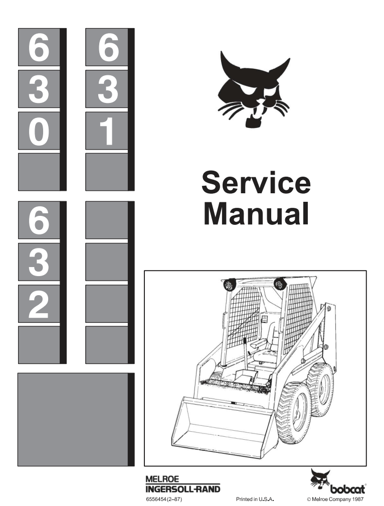 BOBCAT CLARK 630 631 632 SKID STEER LOADER