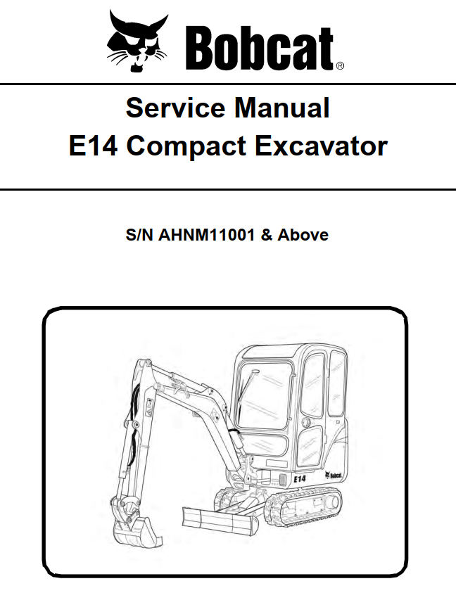 BOBCAT E SERIES E14 COMPACT EXCAVATOR