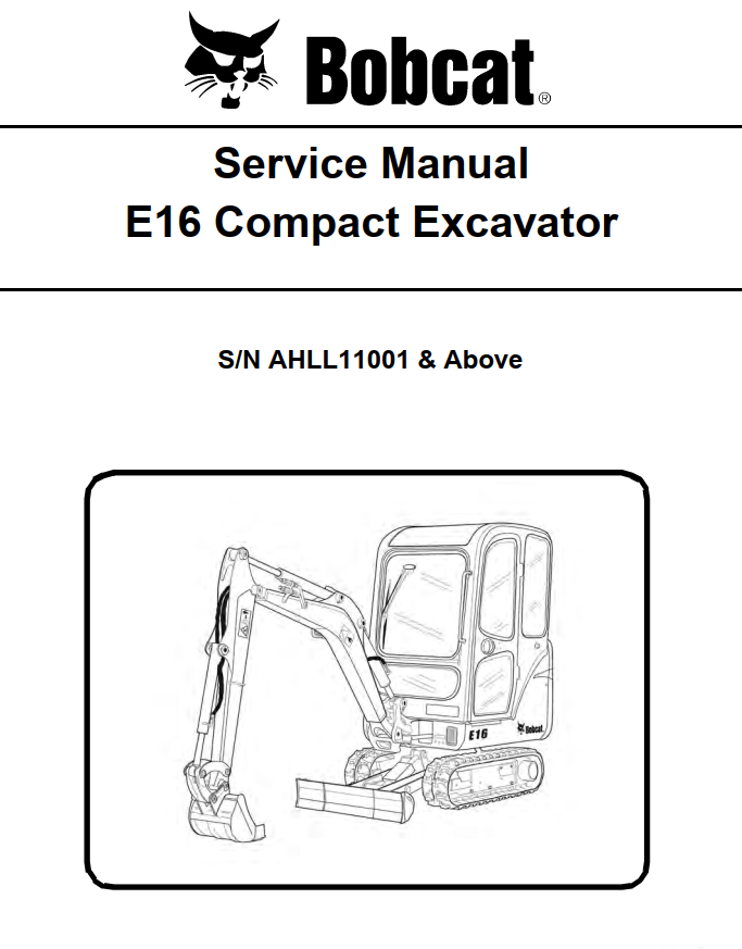 BOBCAT E SERIES E16 COMPACT EXCAVATOR