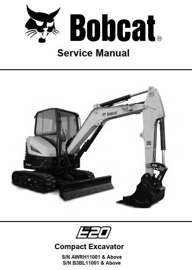 BOBCAT E SERIES E20 COMPACT EXCAVATOR