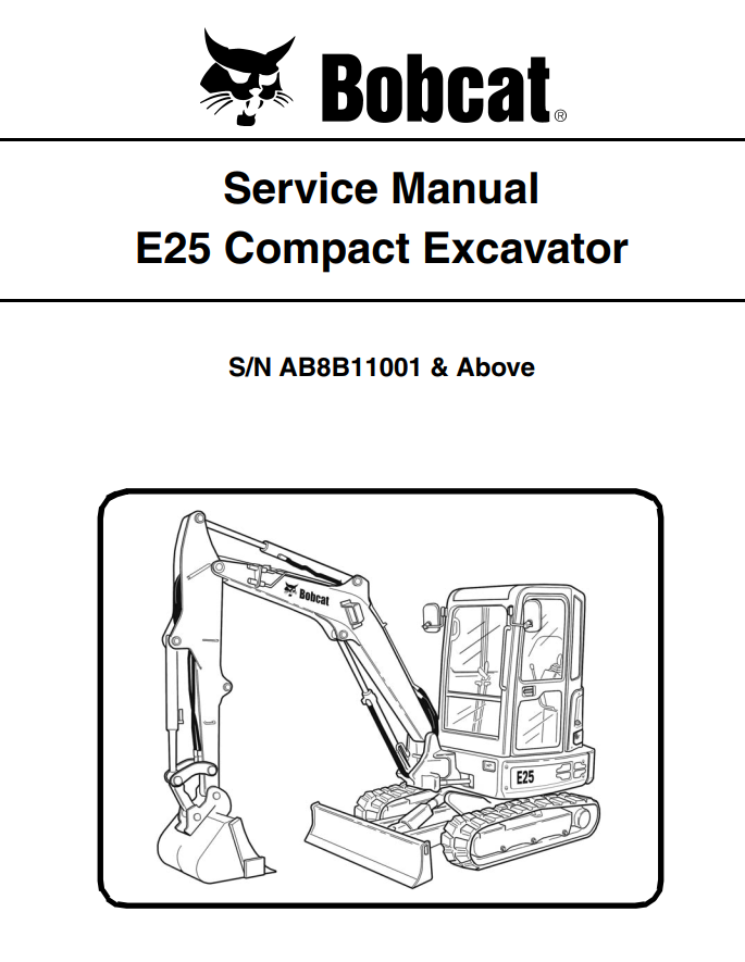 BOBCAT E SERIES E25 COMPACT EXCAVATOR