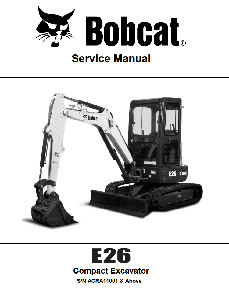 BOBCAT E SERIES E26 COMPACT EXCAVATOR