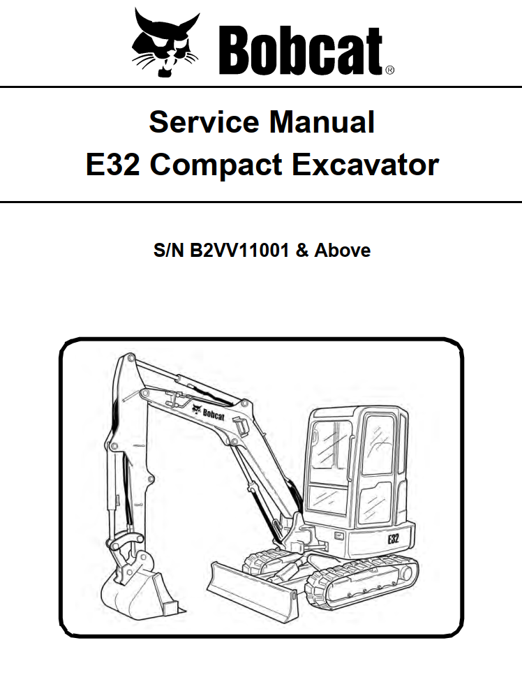 BOBCAT E SERIES E32 COMPACT EXCAVATOR