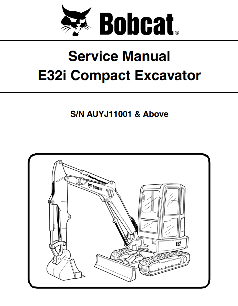 BOBCAT E SERIES E32i COMPACT EXCAVATOR