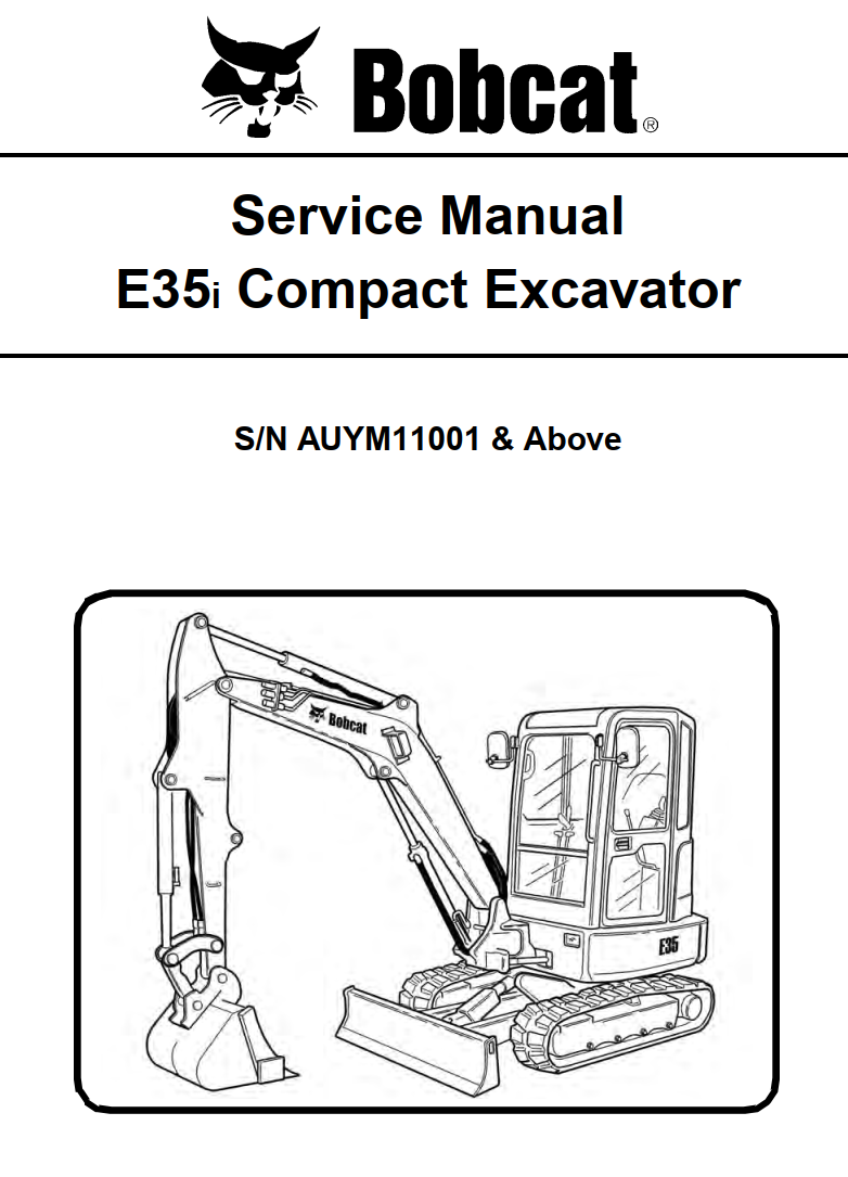 BOBCAT E SERIES E35i COMPACT EXCAVATOR