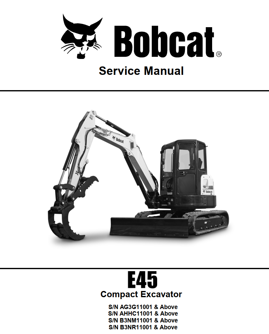 BOBCAT E SERIES E45 COMPACT EXCAVATOR