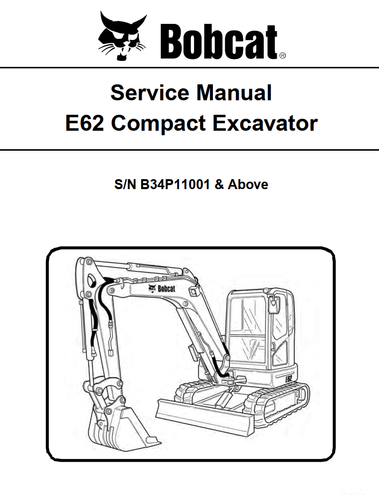 BOBCAT E SERIES E62 COMPACT EXCAVATOR