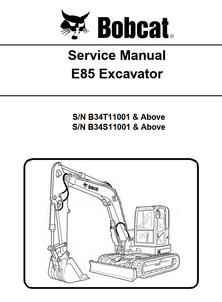 BOBCAT E SERIES E85 COMPACT EXCAVATOR