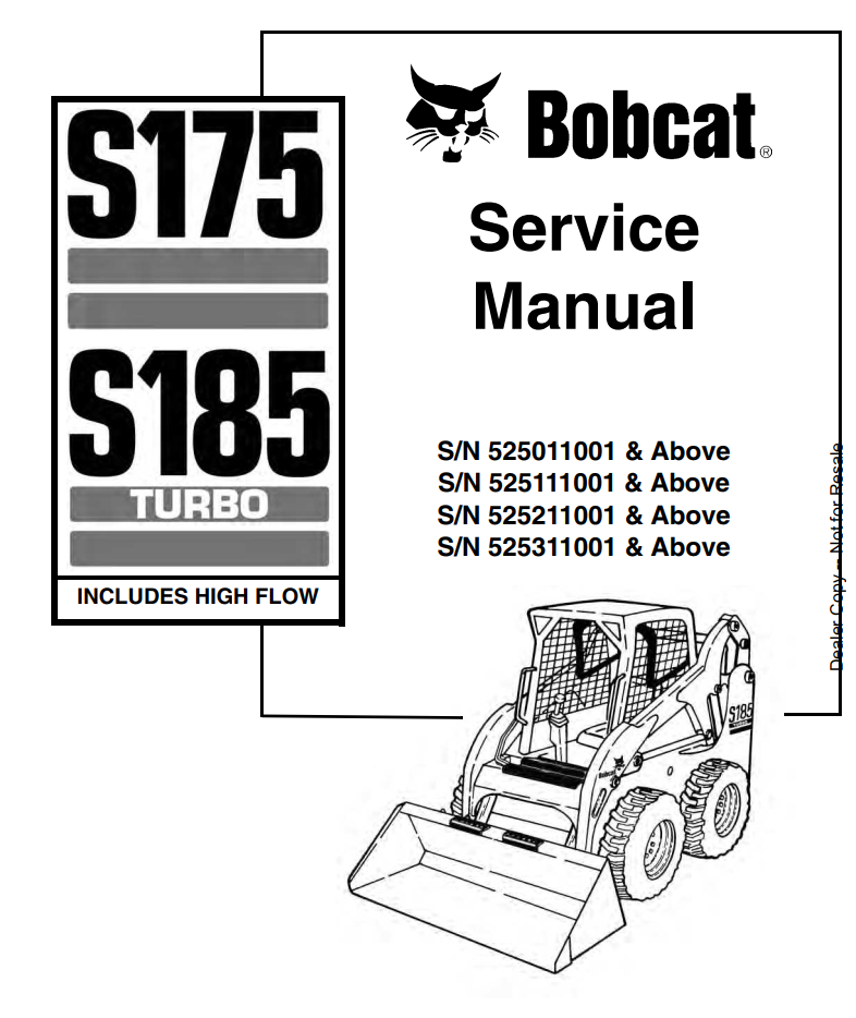 BOBCAT S175 S185 TURBO SKID STEER