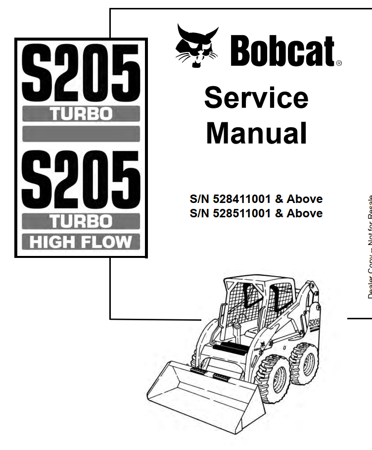 BOBCAT S205, S205 TURBO HIGH FLOW LOADER