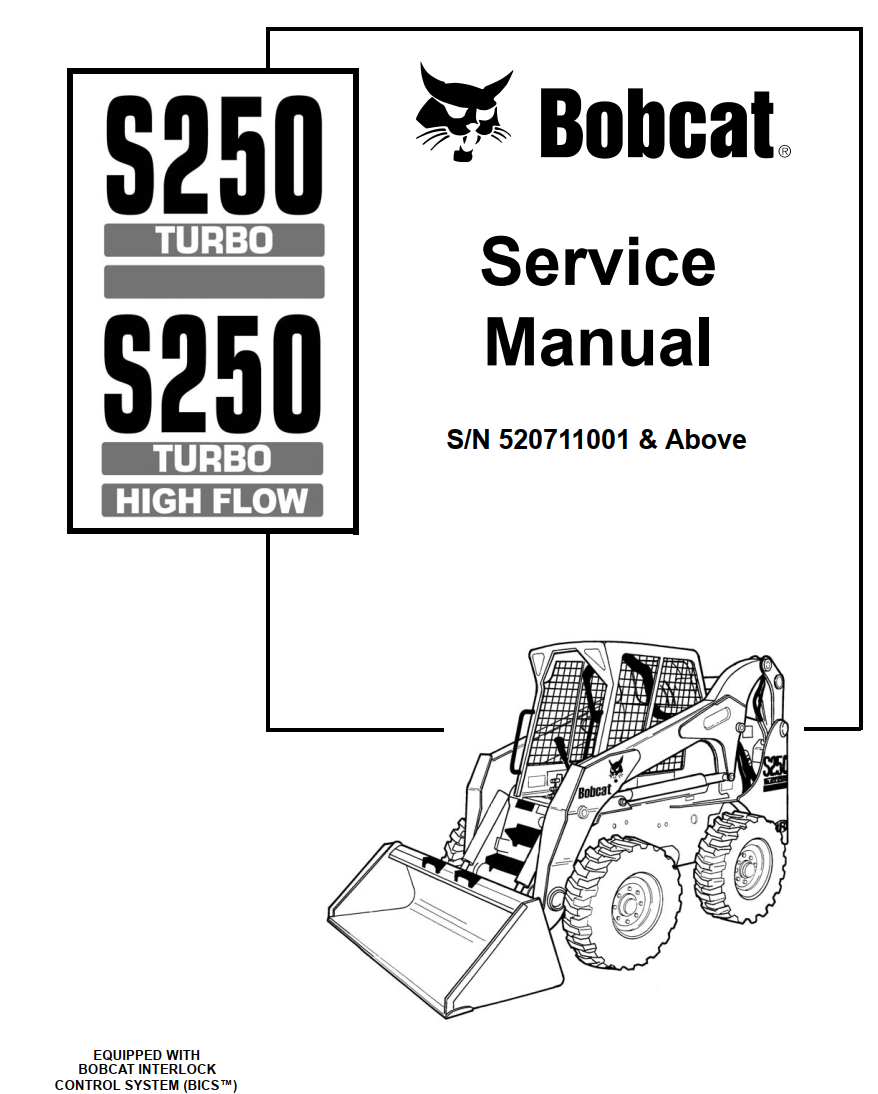 BOBCAT S250 TURBO, S250 TURBO HIGH FLOW LOADER