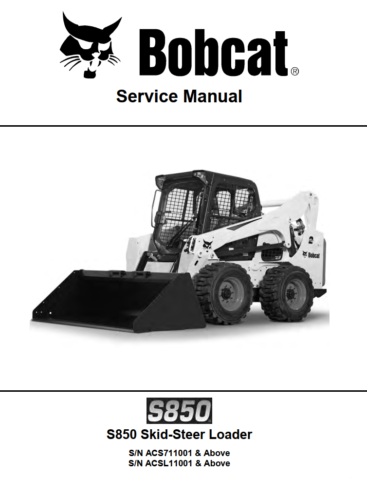 BOBCAT S850 SKID STEER LOADER