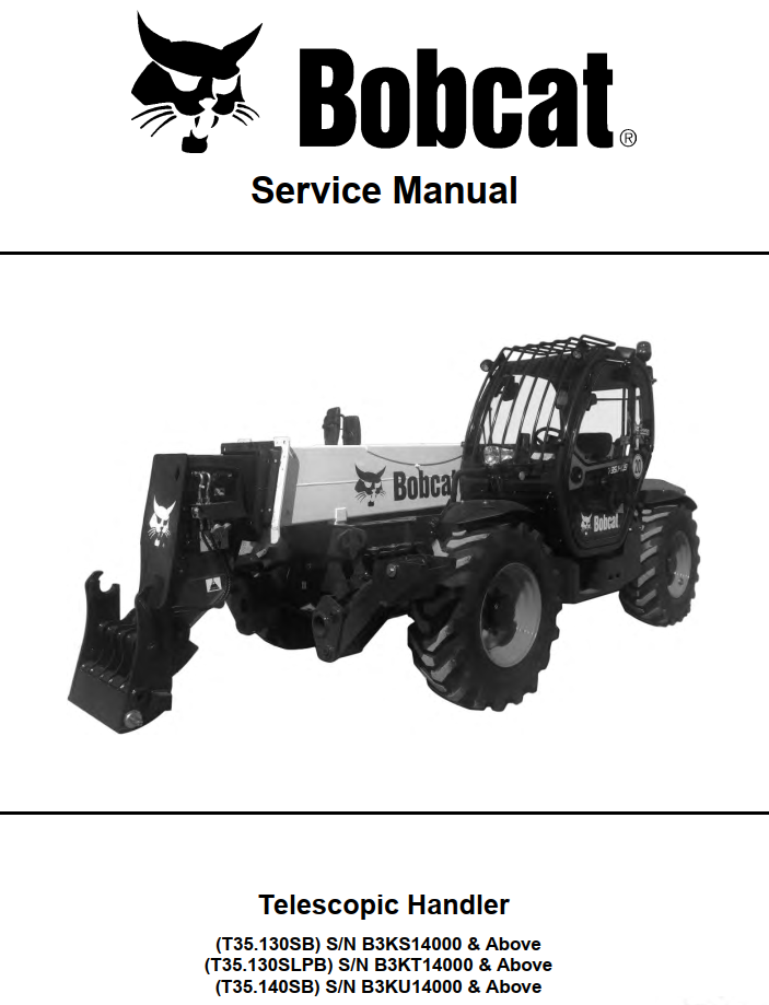 BOBCAT T35.130SB T35.130SLPB T35.140SB TELEHANDLER