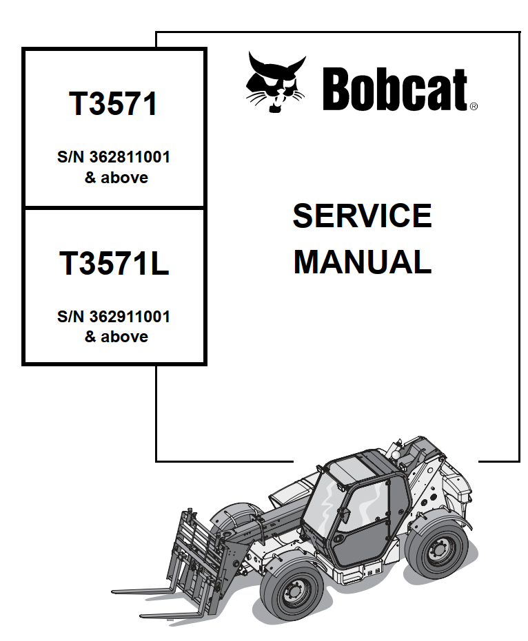 BOBCAT T3571 T3571L TELEHANDLER