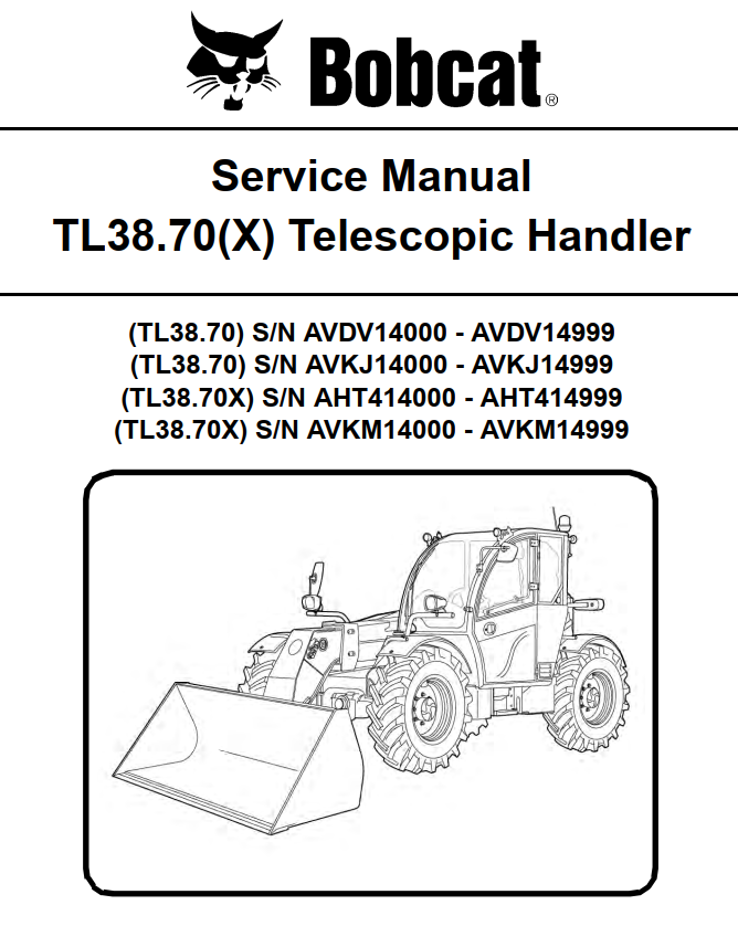 BOBCAT TL38.70 TELESCOPIC HANDLER