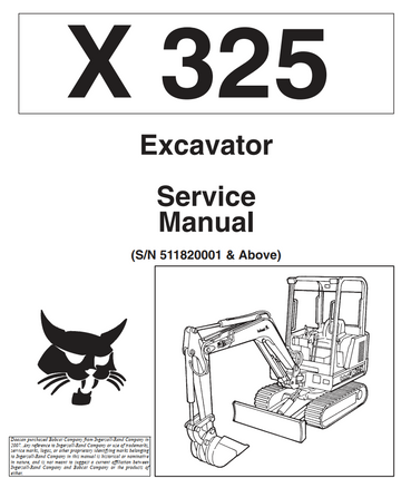 BOBCAT X325 COMPACT MINI EXCAVATOR